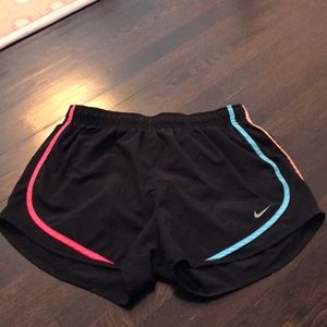 Multi-colored Nike shorts (size large)